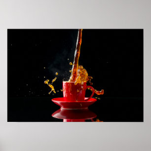 Póster Diluvio del café