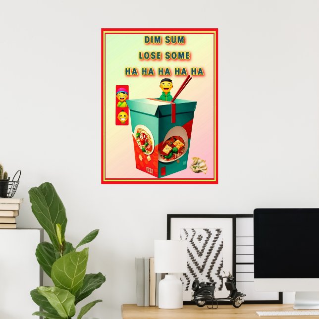 PÓSTER DIM SUM PIERDE ALGO (Oficina en casa)