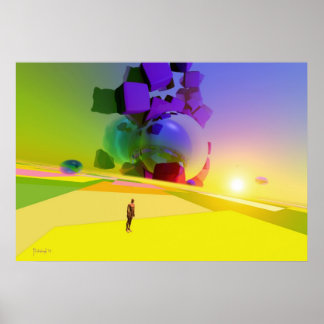 Póster Dimensión desconocida - poster surrealista