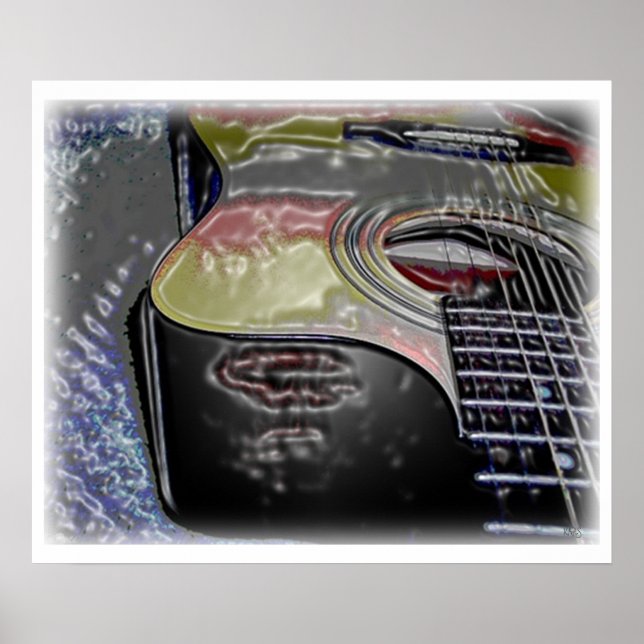 Póster Dimensional Guitar Poster (Frente)