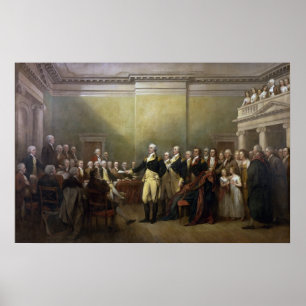 Póster Dimisión de Washington