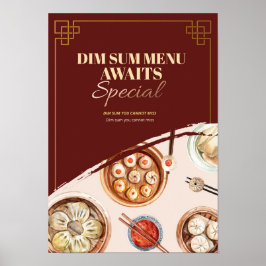 Póster Dimsum Watercolor