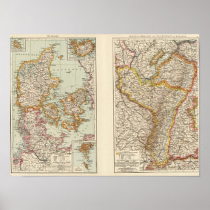 Póster Dinamarca, Alsacia Lorena, Palatinato