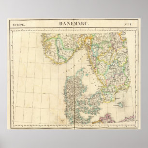 Póster Dinamarca, Europa 8