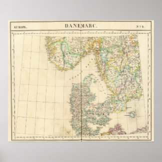 Póster Dinamarca, Europa 8
