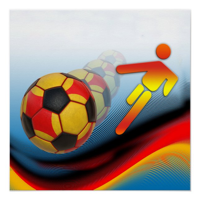 Póster Dinámica del fútbol y del fútbol (Anverso)