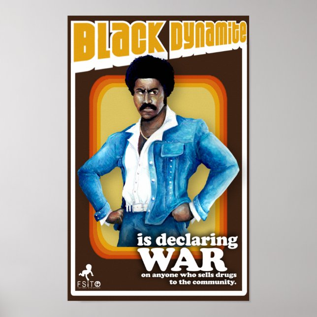 Póster Dinamita negra (Frente)