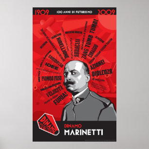 Póster Dinamo Futurista Marinetti Zang Tumb