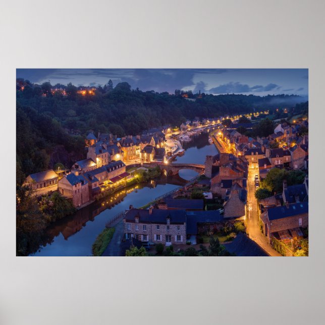 Póster Dinan, Bretaña, Francia (Frente)