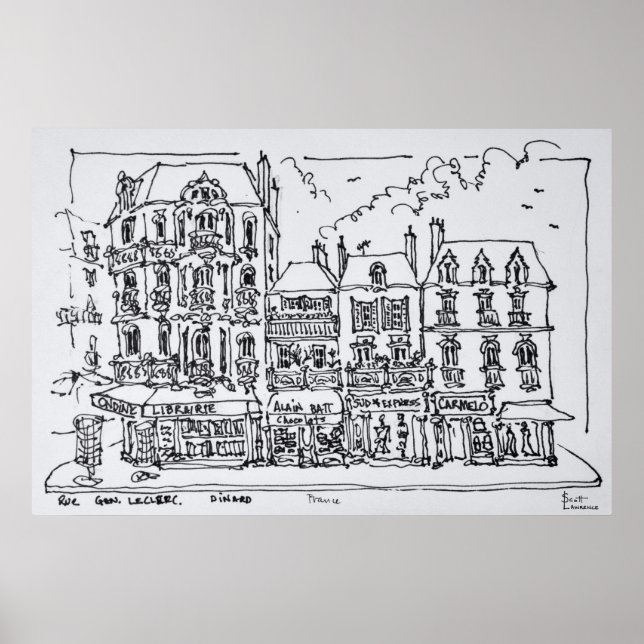 Póster Dinard, Bretaña septentrional, Francia (Frente)