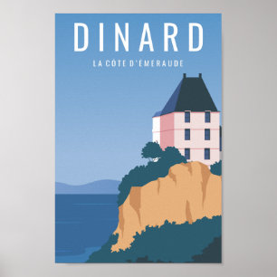 Póster Dinard la cote d' emeraude Travel Place