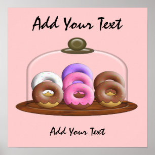 Póster Dina's Doughnuts