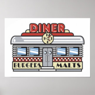 Póster Diner