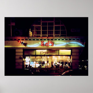 Póster Diner de Ed en Soho Londres Reino Unido