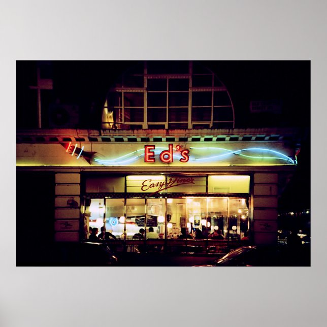 Póster Diner de Ed en Soho Londres Reino Unido (Frente)