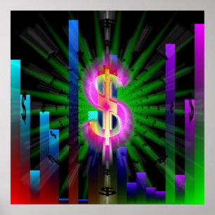 Póster Dinero