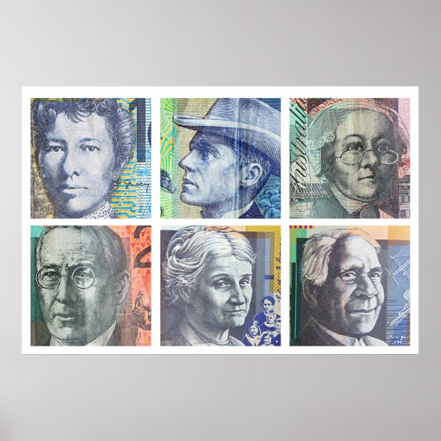 Póster Dinero australiano (Frente)