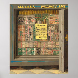 Póster Dinero seguro - Poster Bella Artes Victor Dubreuil