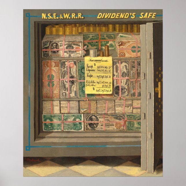 Póster Dinero seguro - Poster Bella Artes Victor Dubreuil (Frente)