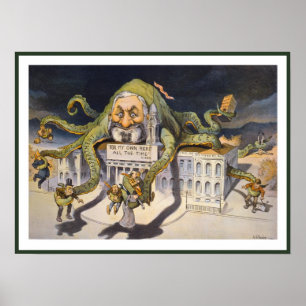 Póster Dinero y política