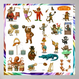 Póster Dingaling Bros Circus acts