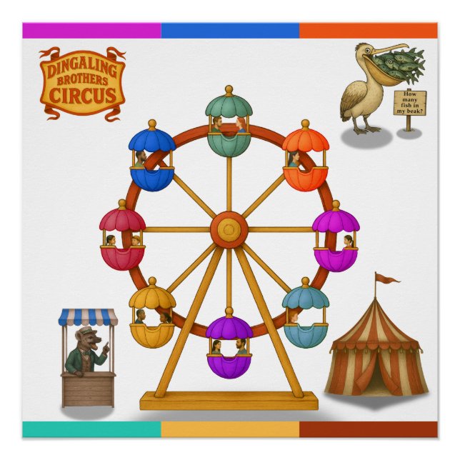 Póster Dingaling Bros Ferris Wheel (Anverso)