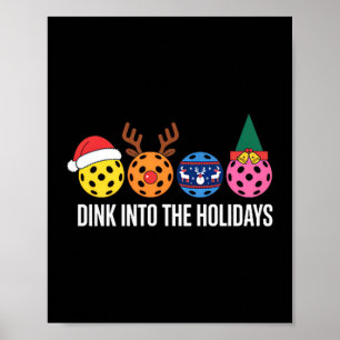 Póster Dink en las fiestas divertido Navidad para pickleb