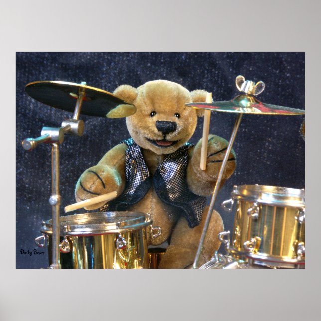 Póster Dinky Bears Drummer (Frente)