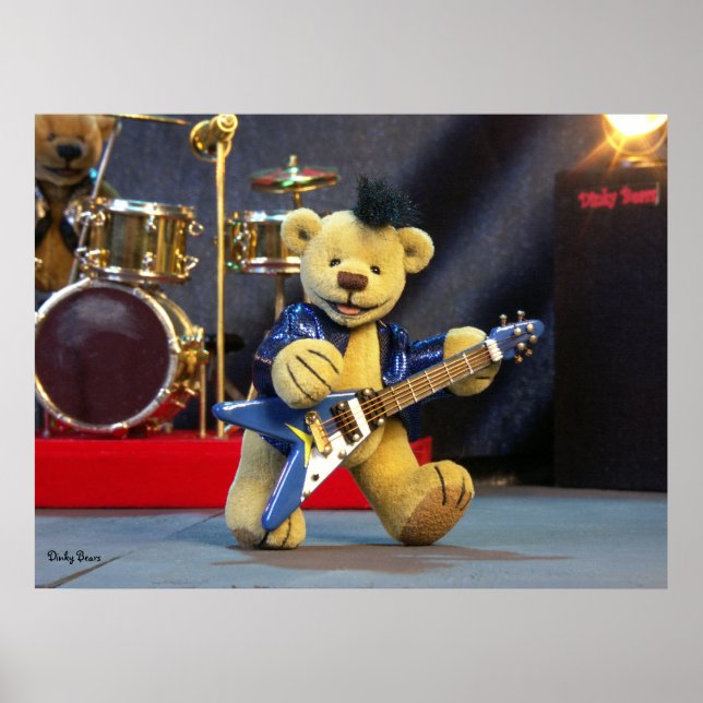 Póster Dinky Bears Guitarist (Frente)