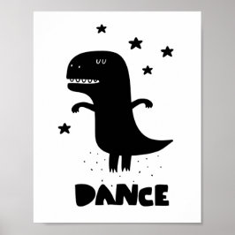 Póster Dino bailando