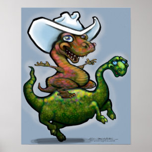 Póster Dino Bronco