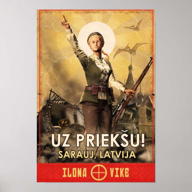 Póster Dino D-Day: Ilona Vike (Frente)