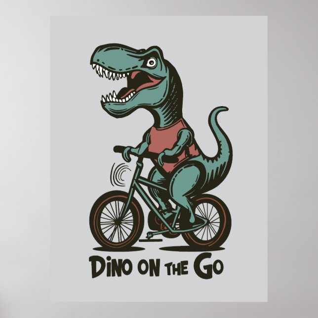 Póster Dino en marcha (Frente)