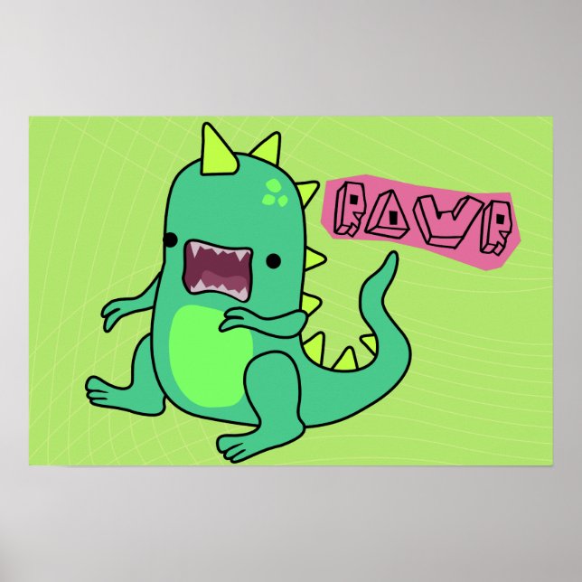 Póster Dino Rawr (Frente)