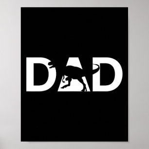 Póster Dino Tema Padres Día Tee Daddysaurus Dinosaur Da