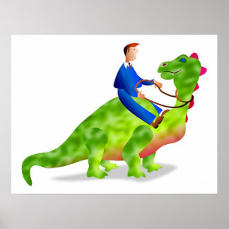 Póster Dinosaur Business