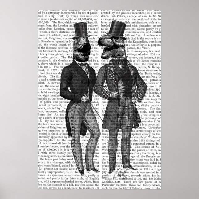 Póster Dinosaur Men Lads Night Out (Frente)