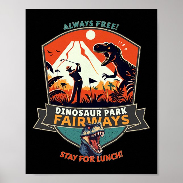 Póster Dinosaur Park Fairways  (Frente)