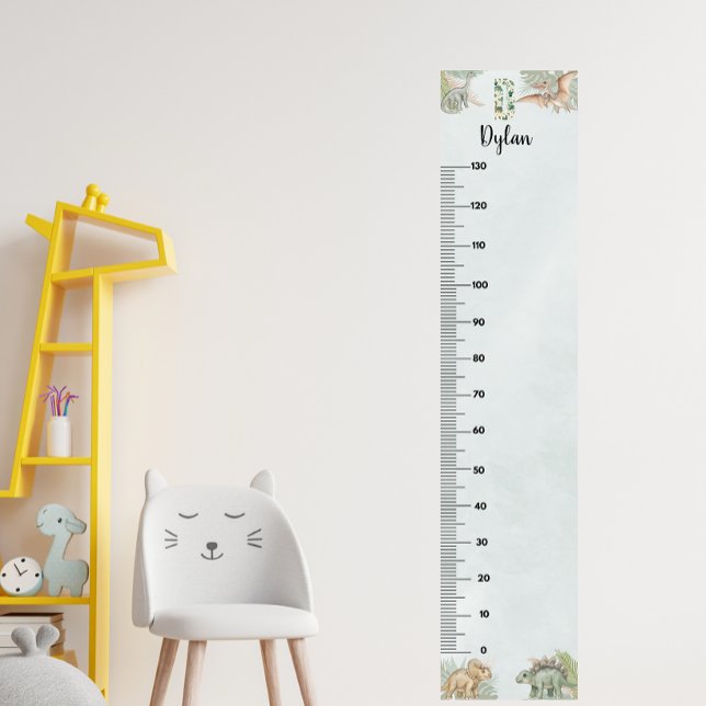 Póster Dinosaur Personalized Name Monogram D Growth Chart (Subido por el creador)