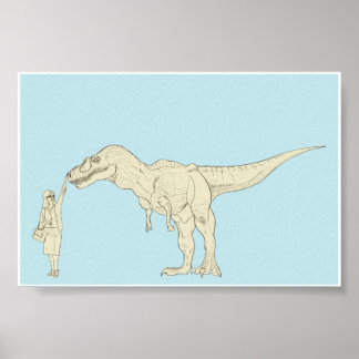 Póster Dinosaurio 6x4