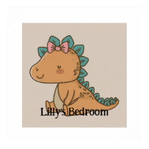 Dinosaurio Adorable Niña - Diseño Cuaderno Dino