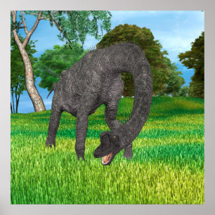 Póster Dinosaurio Brachiosauro