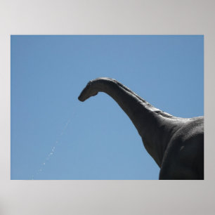 Póster Dinosaurio Brontosauro