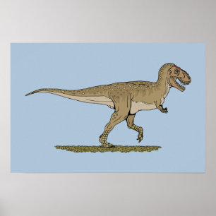 Póster Dinosaurio cretáceo Tyrannosaurus rex