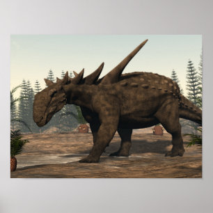 Póster Dinosaurio de Sauropelta - 3D rinden