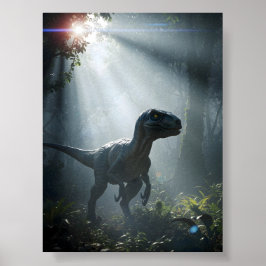 Póster Dinosaurio de Velociraptor