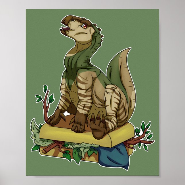 Póster Dinosaurio itinerante (Frente)