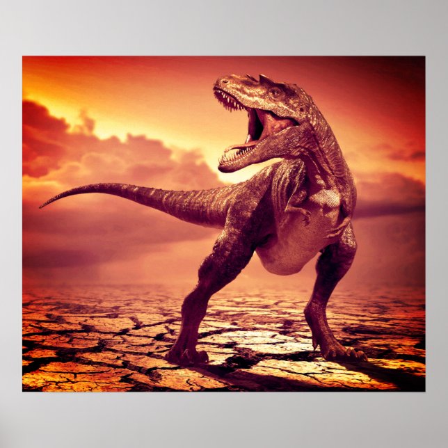 Póster Dinosaurio T-rex (Frente)
