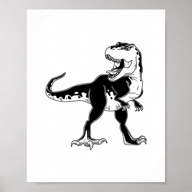 Póster Dinosaurio tirannosaurio (Frente)