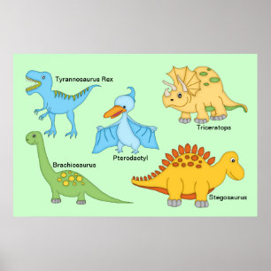 Póster Dinosaurios